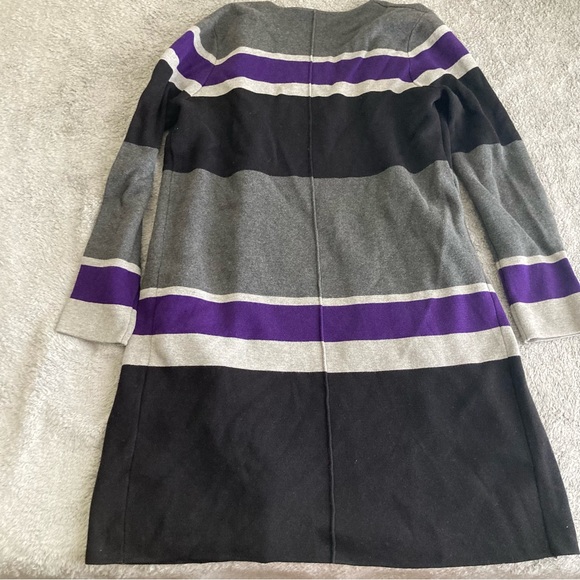 Calvin Klein Women’s Color-block Long Cardigan Size Medium - Picture 5 of 9